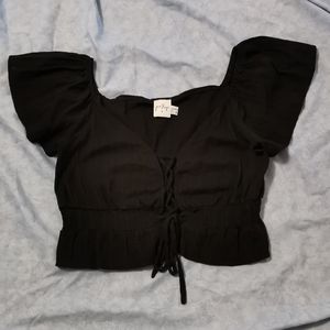 Princess Polly ruffle crop top